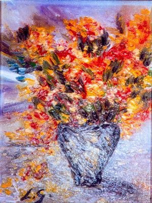 jarrón de flores