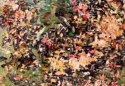 abstracto en verde