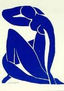 postal 10x15,  de Matisse,  Blue Nude