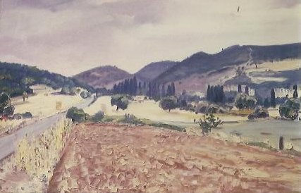 Surtint del Poble Oil Canvas Landscaping