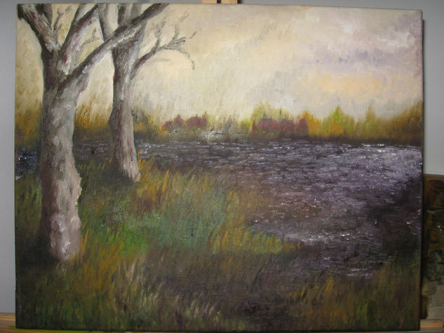 Resplandor y Arboles Oil Canvas Landscaping