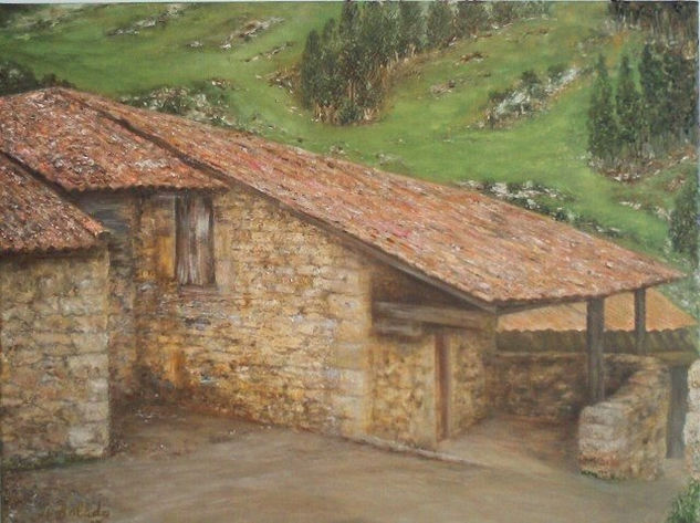 Carmona (Cantabria) Óleo Lienzo Paisaje