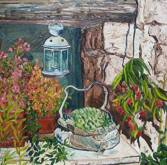 Ventana en Rajadell Oil Canvas Landscaping