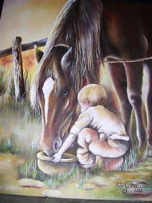Niño con caballo