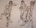 dona negra  tinta xina sobre paper64 x 86
