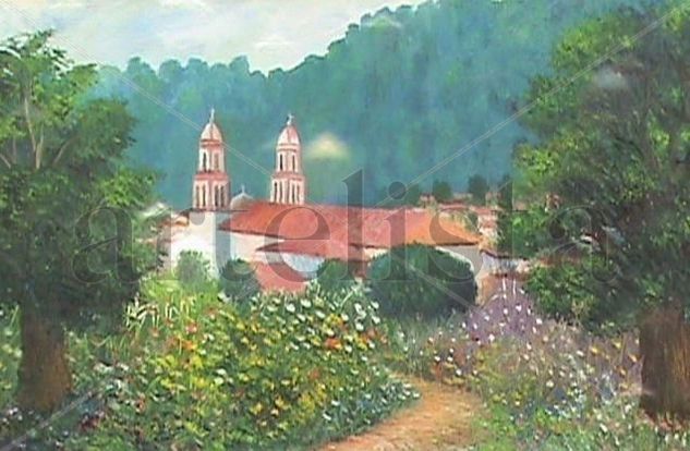 ario de rosales Oil Canvas Landscaping