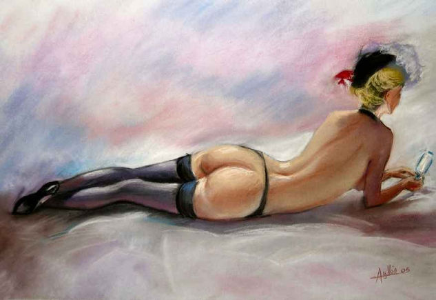 Desnudo Pastel Cartulina Desnudos