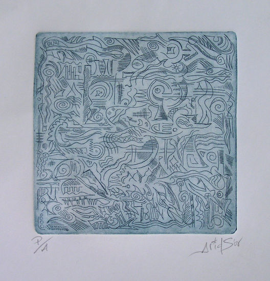 1000 Pensamientos Etching Process