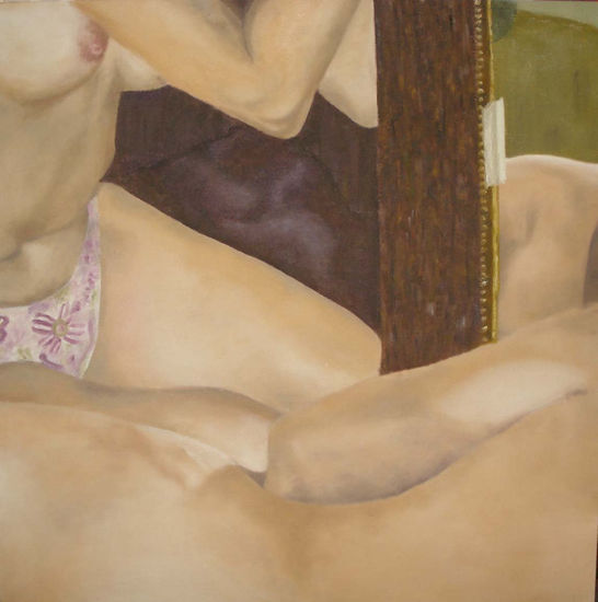 desnudo Óleo Lienzo Desnudos