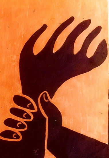 NO A LA VIOLENCIA.1976 Gouache Cartulina Otros