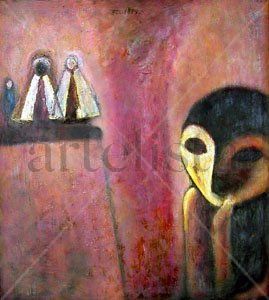 Velando Santos Oil Canvas Figure Painting