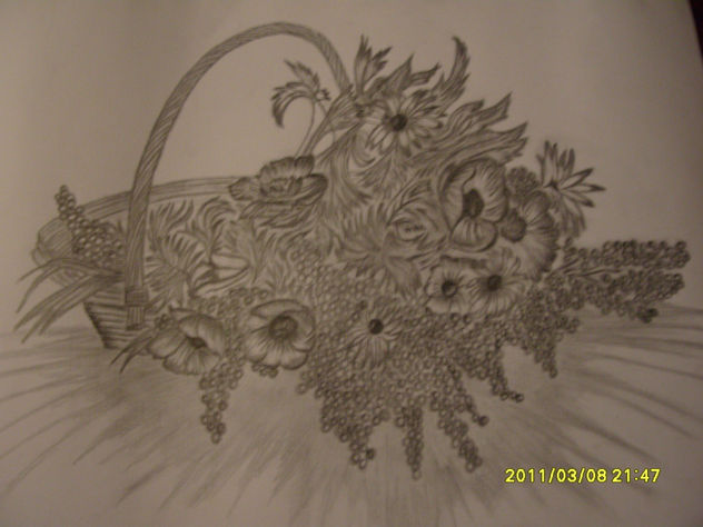 canastillo de flores