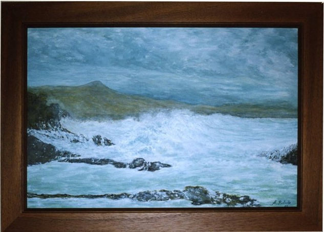 Temporal en el Cotillo(Fuerteventura) Oil Canvas Landscaping