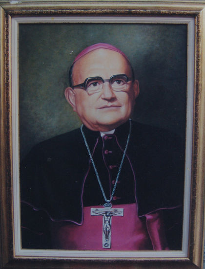 MONSEÑOR JORGE ARDILA Óleo Lienzo Retrato