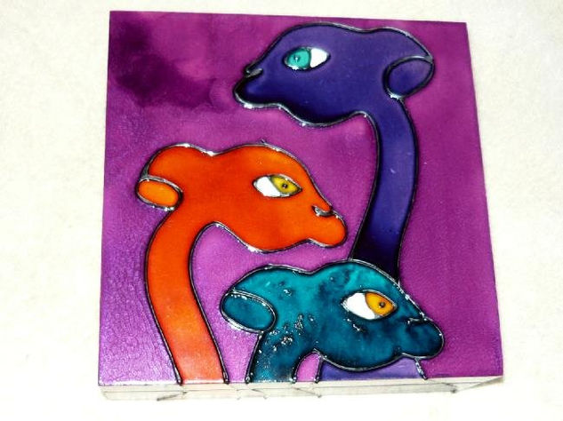 Tres vicuñas andinas Acrylic Panel Animals