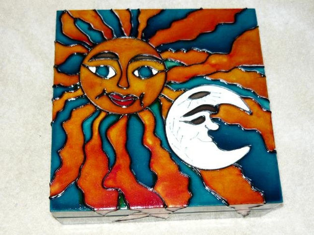 Sol y Luna Acrylic Panel Figure Painting