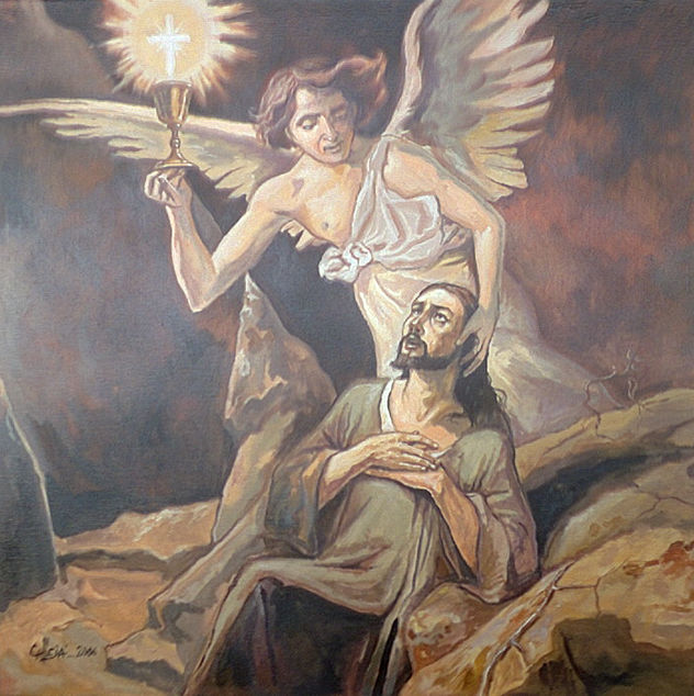 Jesús en el Huerto de los Olivos