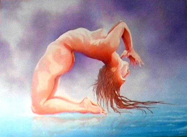 Sobre las Tranquilas Aguas Oil Canvas Nude Paintings