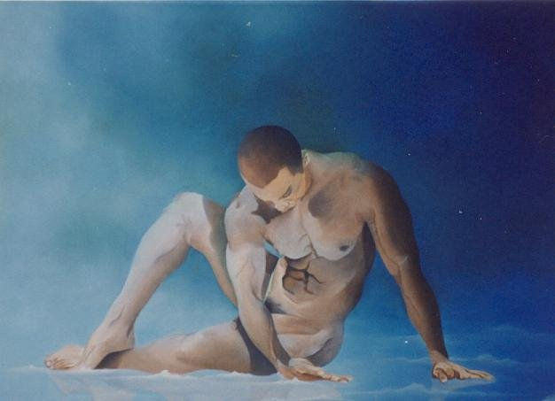 Hombre 1 Oil Canvas Nude Paintings