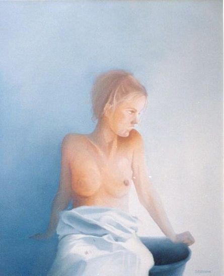 El Baño Oil Canvas Nude Paintings