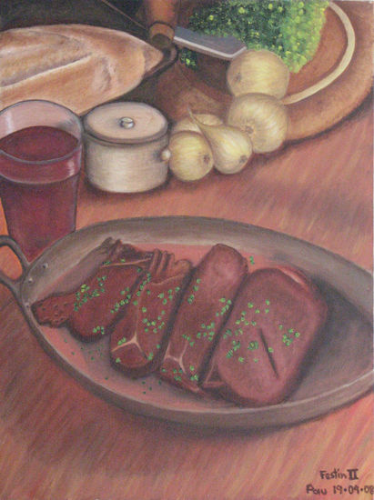 FESTIN II Oil Canvas Still Life Paintings