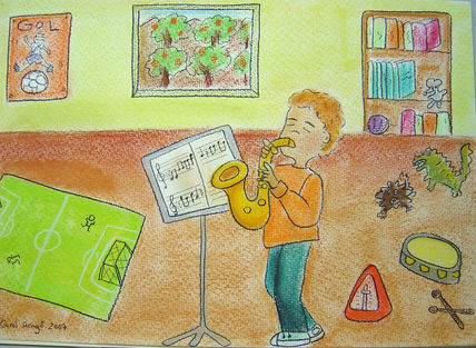 Suena el saxo