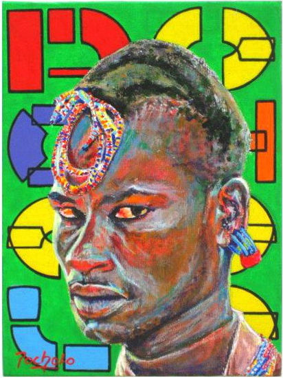 Shaka Zulu Acrylic Canvas Portrait