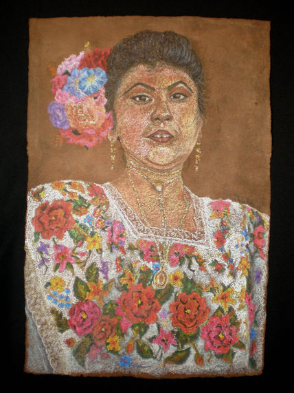 Joven mestiza maya...