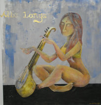 Mujer con sitar