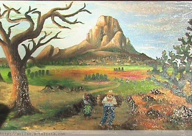 piedra de bernal Oil Canvas Landscaping