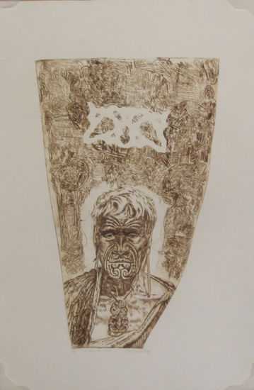 guerrero maorí Etching Process