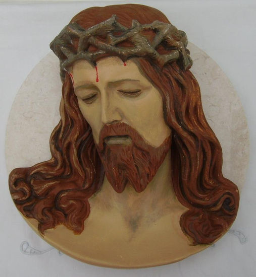 rostro de cristo Pottery Figurative