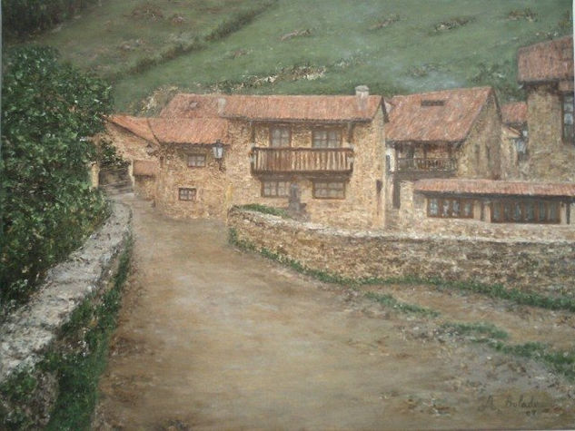 Barcena Mayor 3  (Cantabria) Oil Canvas Landscaping