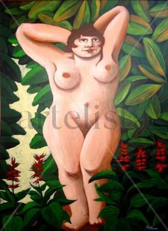 EVA Acrylic Card Nude Paintings