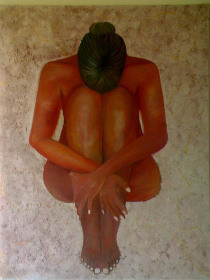 pensamientos Oil Canvas Figure Painting