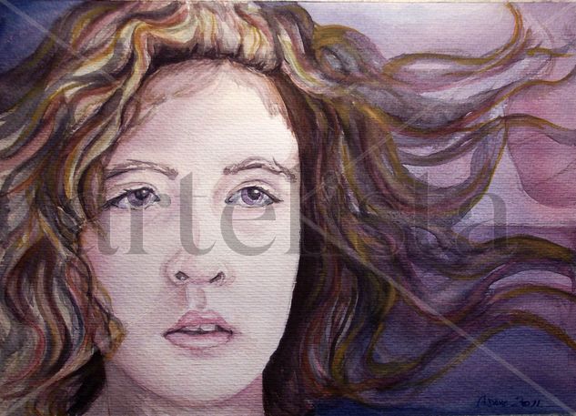 Alma Watercolour Paper Portrait