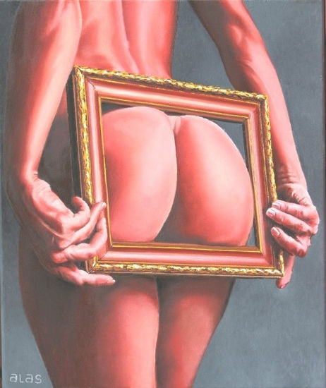 Un culo para enmarcar Oil Canvas Nude Paintings