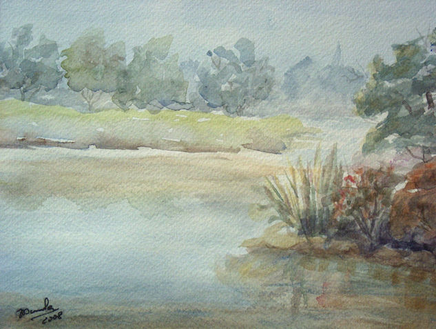 Pensar en tí II Watercolour Paper Landscaping