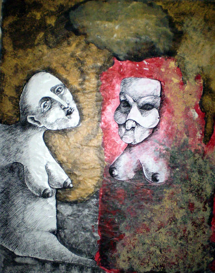 ALMA Y VIEJA SIBILA Mixed Media