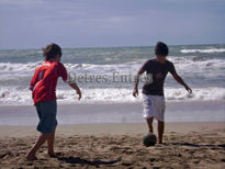 Football en la playa