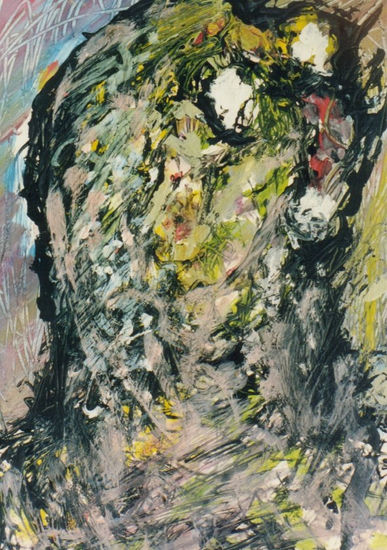 MUTACIÓN XX,1984 Gouache Paper Figure Painting