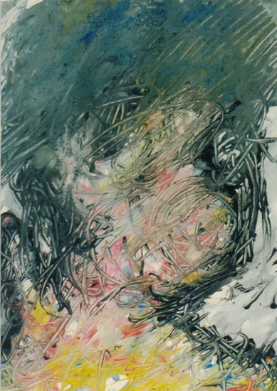 MUTACIÓN XIX,1984 Gouache Paper Figure Painting