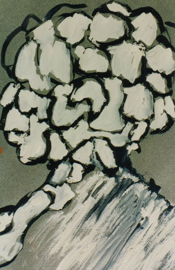 MUTACIÓN XXIII,1984 Gouache Paper Figure Painting