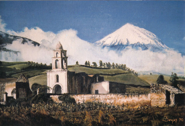 Pico de Orizaba Oil Canvas Landscaping