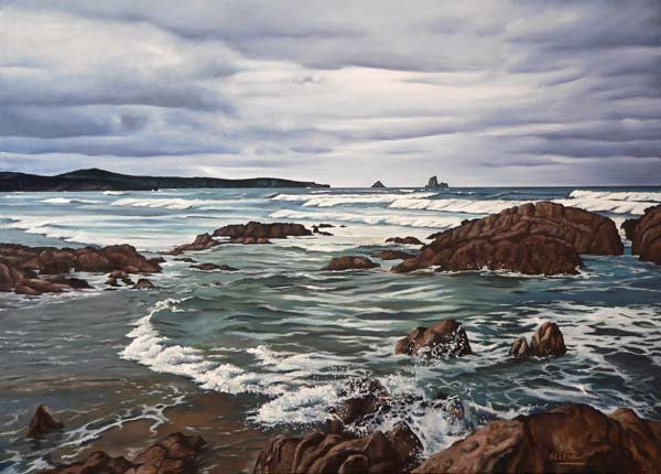 MAR Y ROCAS 88 X 63 CM