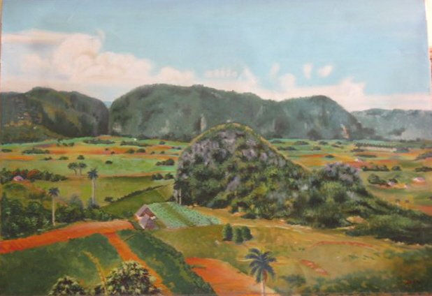 Valle de Viñales Oil Canvas Landscaping