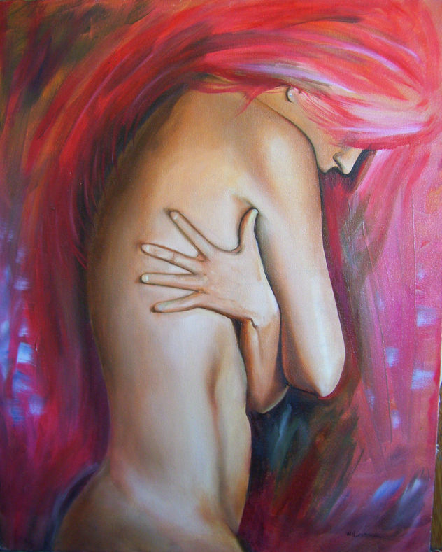 la mujer del cabello rojo