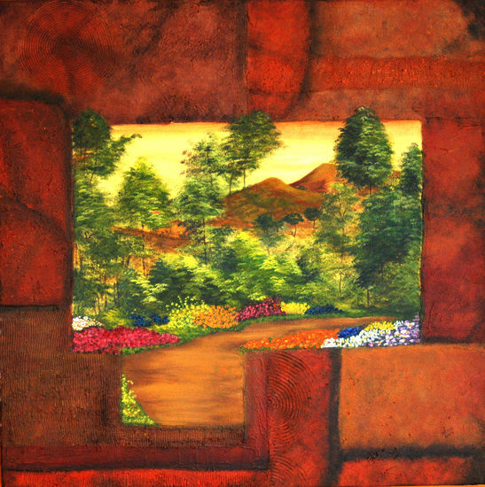 Paisaje Calido Oil Canvas Landscaping