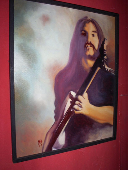 LEMMY KILMISTER. 2003 Oil Panel Portrait