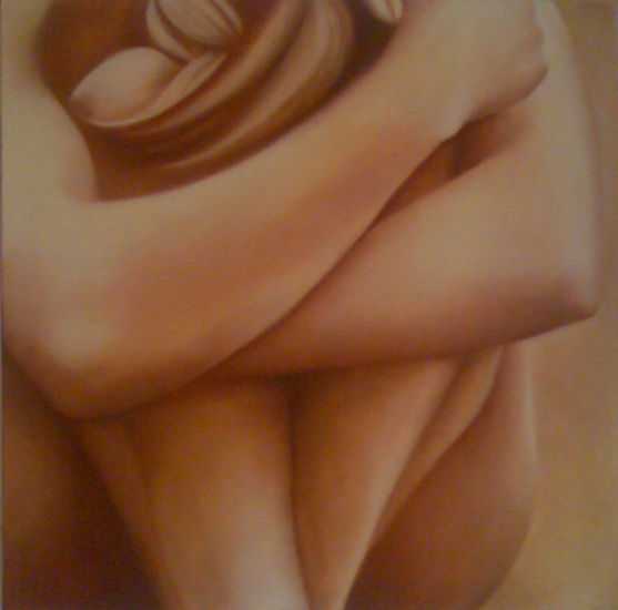 crossed arms Pastel Lienzo Otros